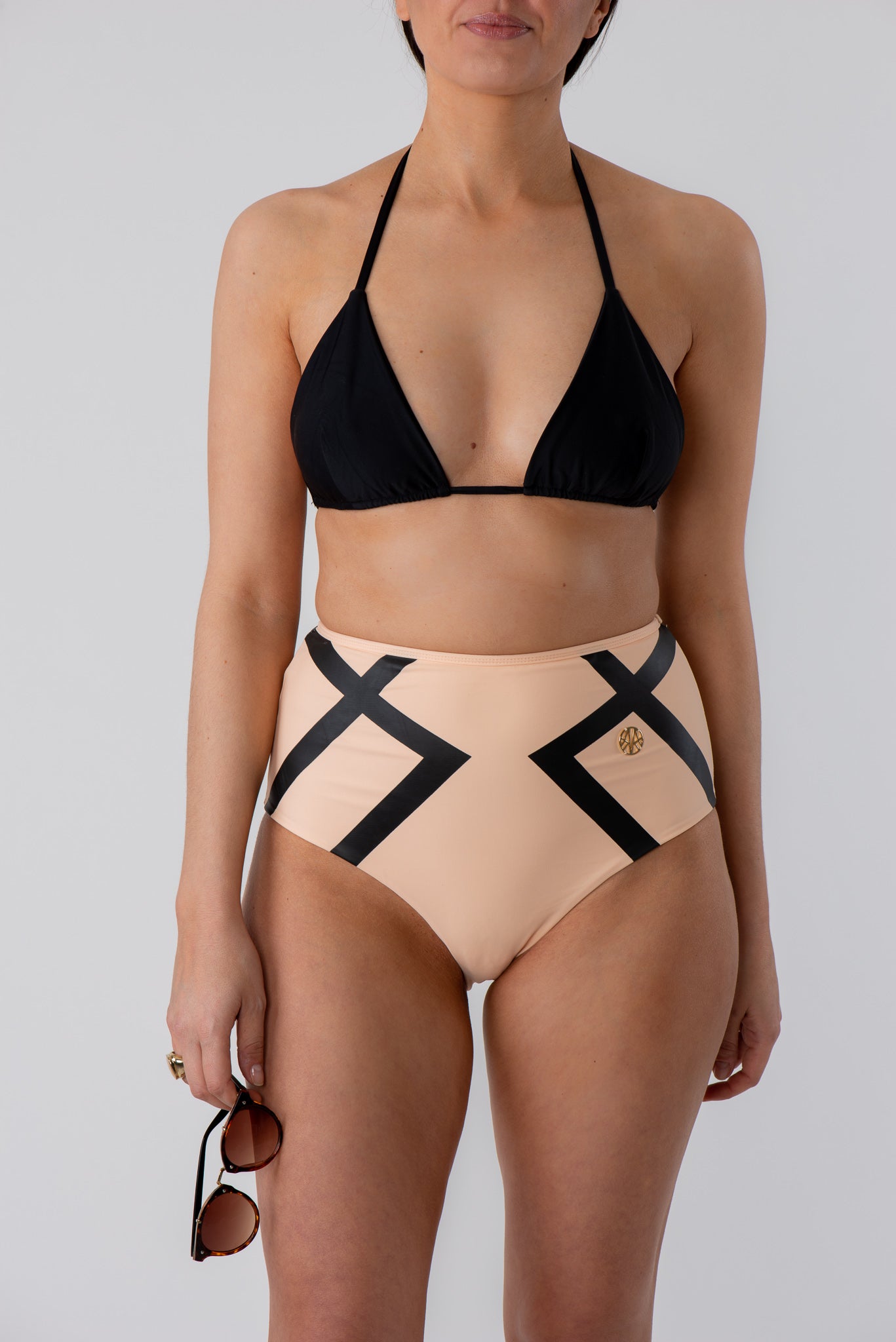 Sienna Triangle Bikini Top Black