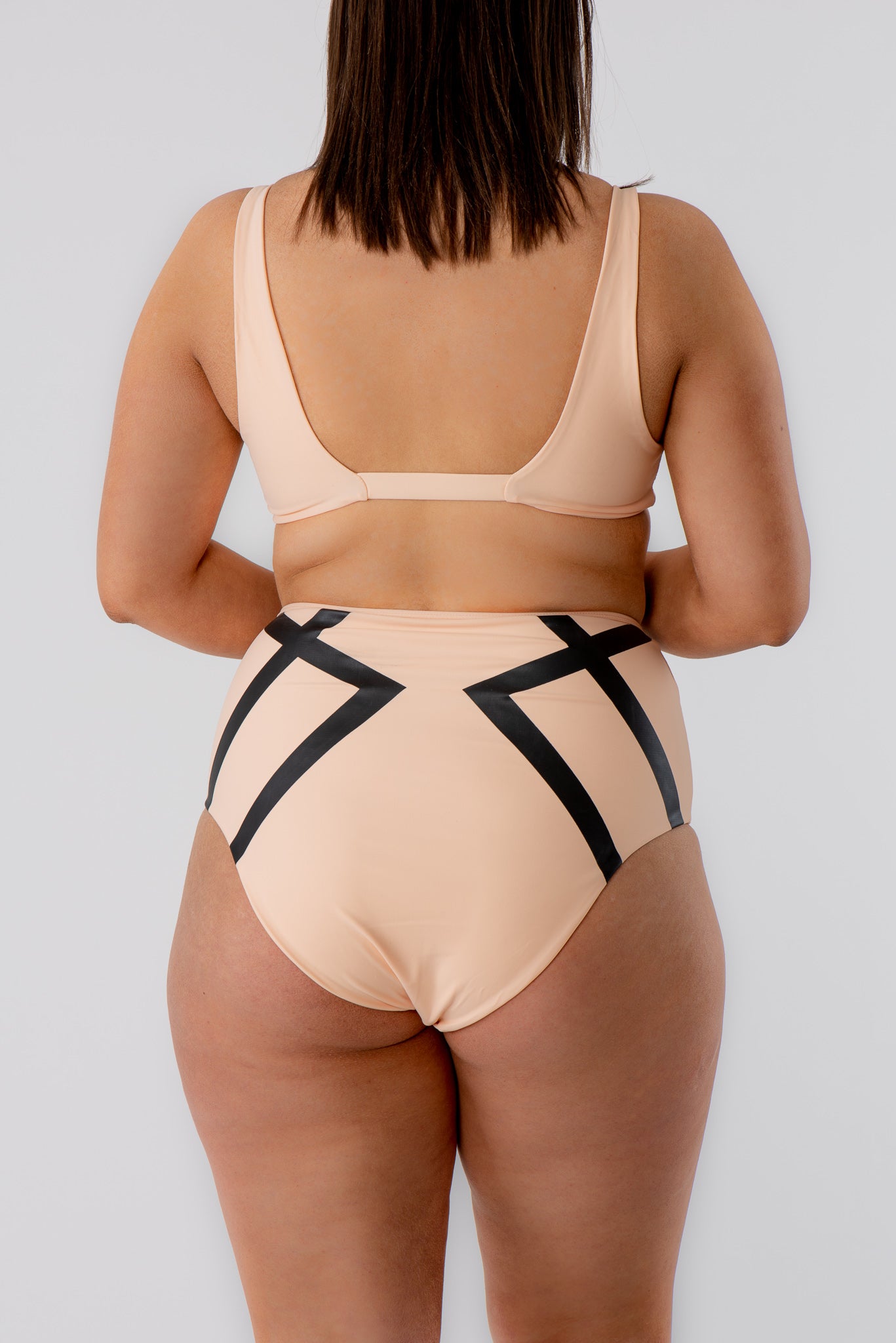 Adele Highwaist Bikini Bottom Delicate Black