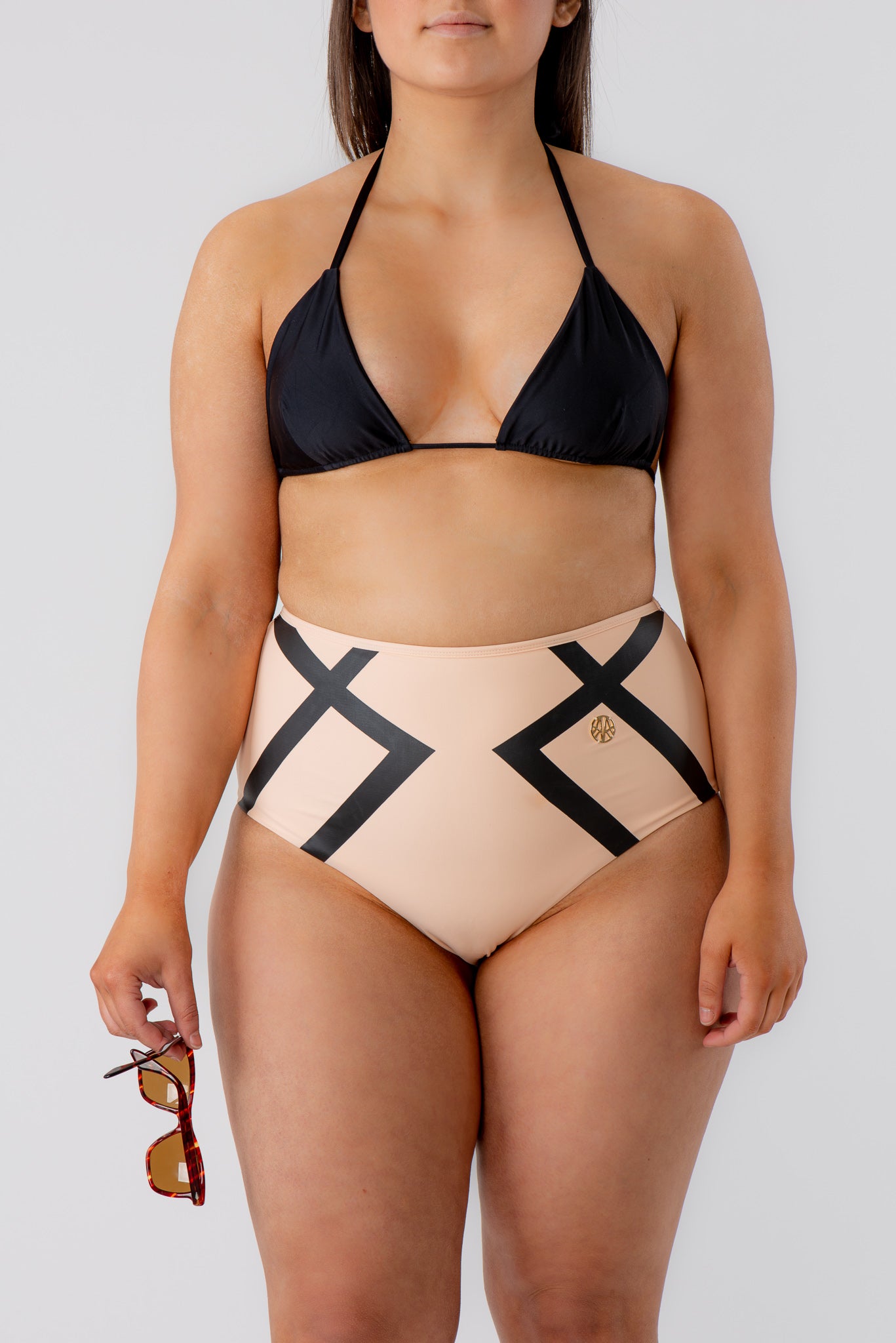 Sienna Triangle Bikini Top Black