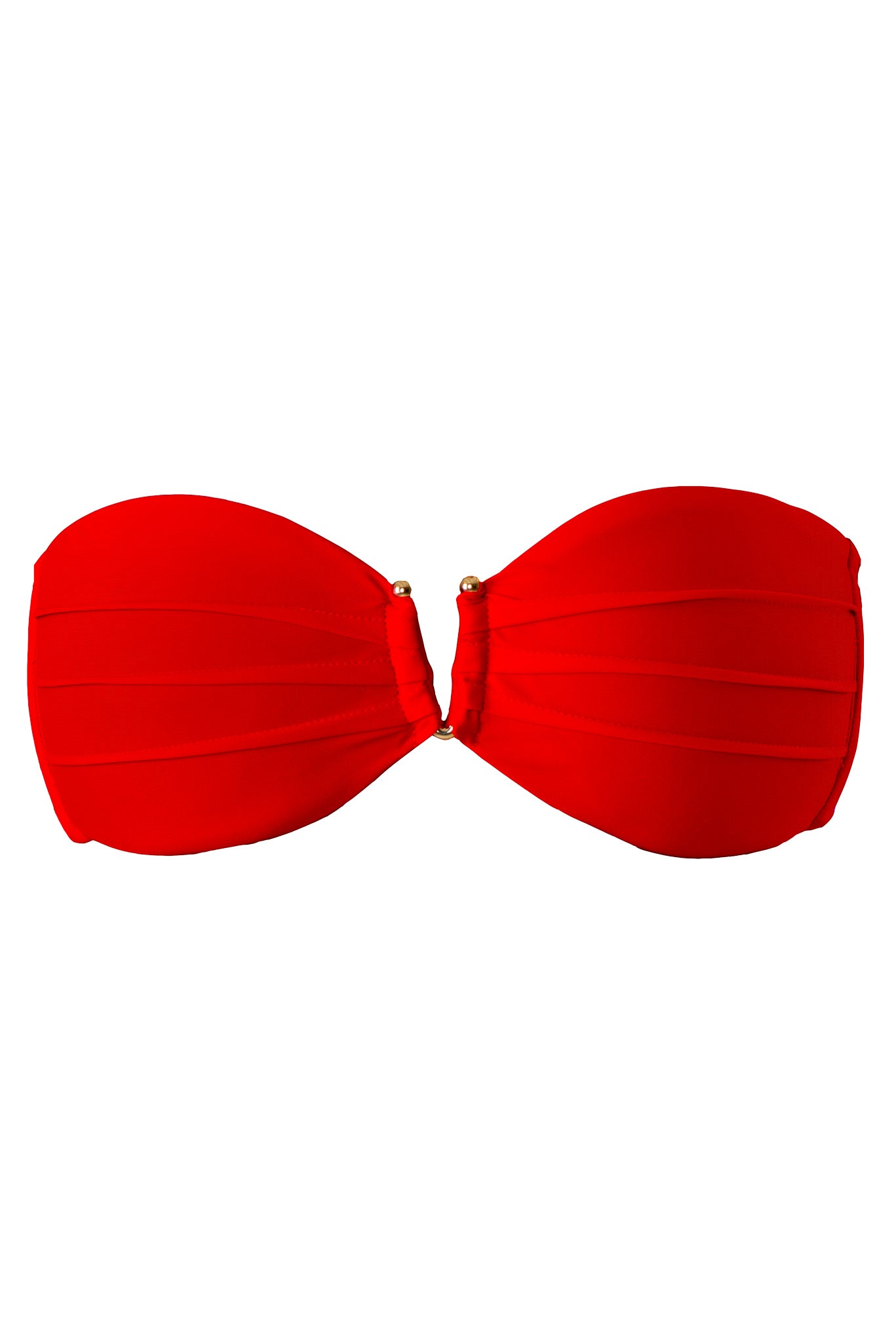 Amna Bandeau Bikini Top Red