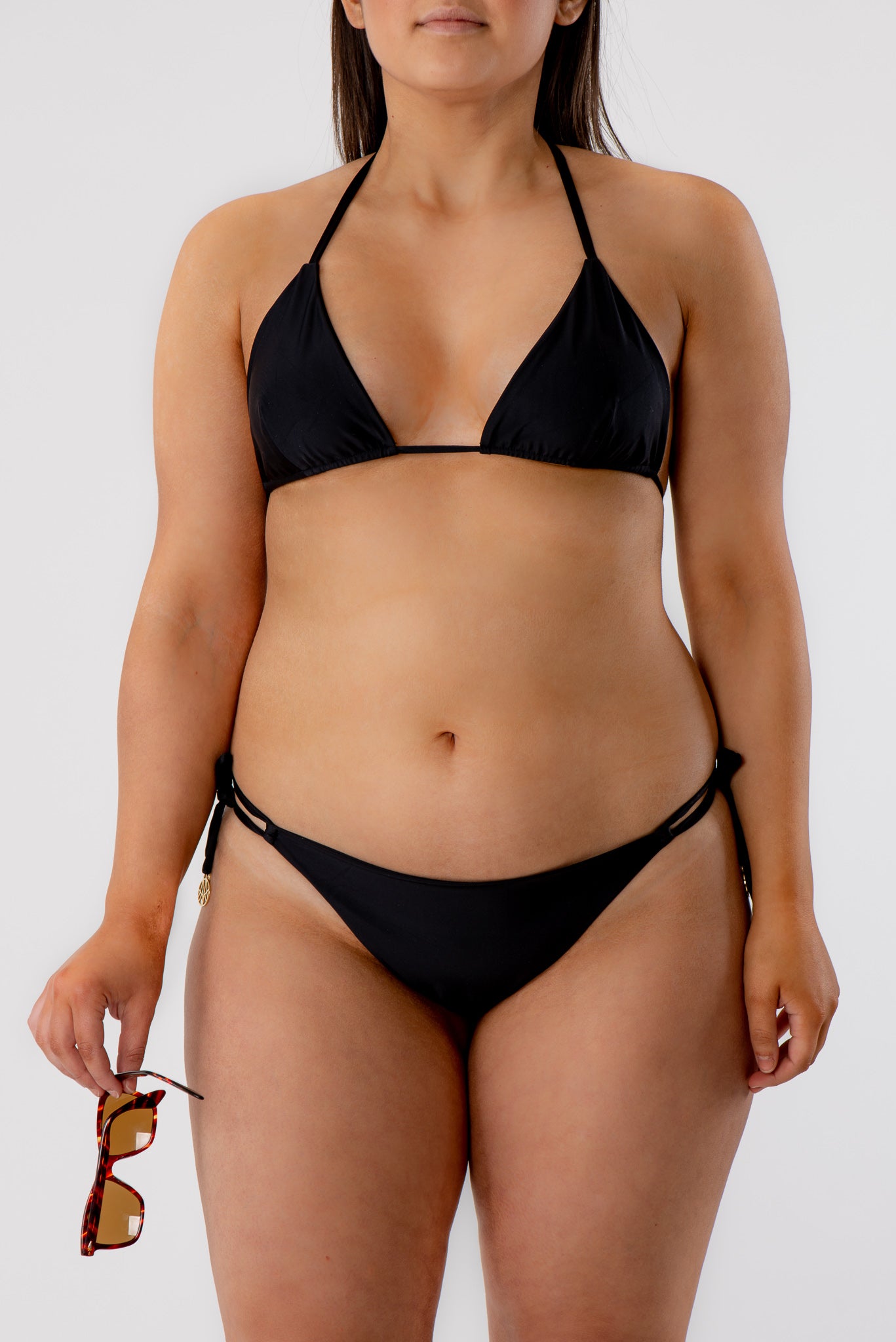 Sienna Triangle Bikini Top Black