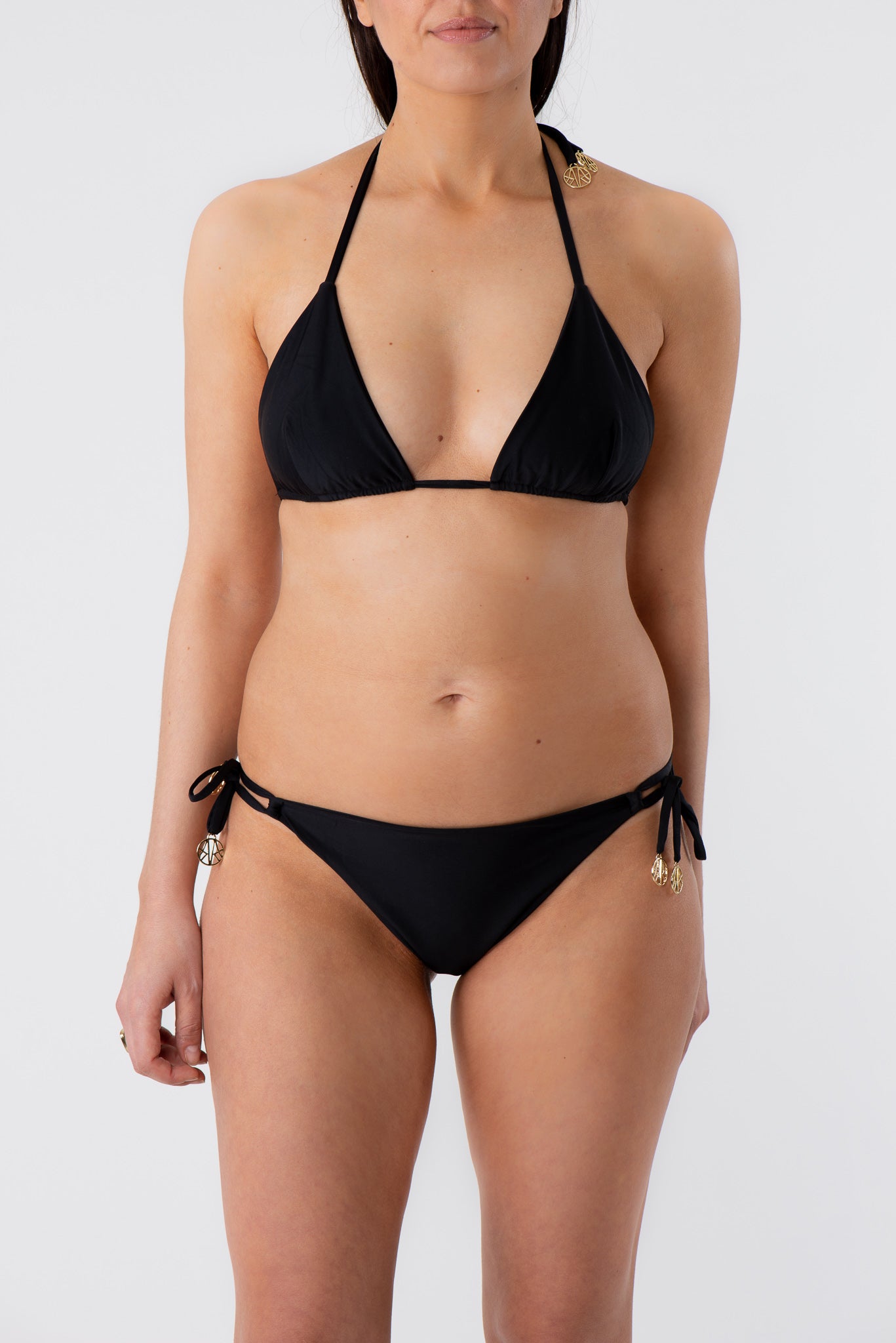 Sienna Triangle Bikini Top Black