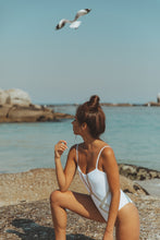 Load image into Gallery viewer, Amélie Swimsuit White Silver LIMITED EDITION