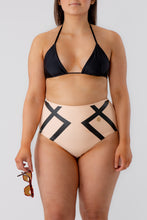 Load image into Gallery viewer, Adele Highwaist Bikini Bottom Delicate Black