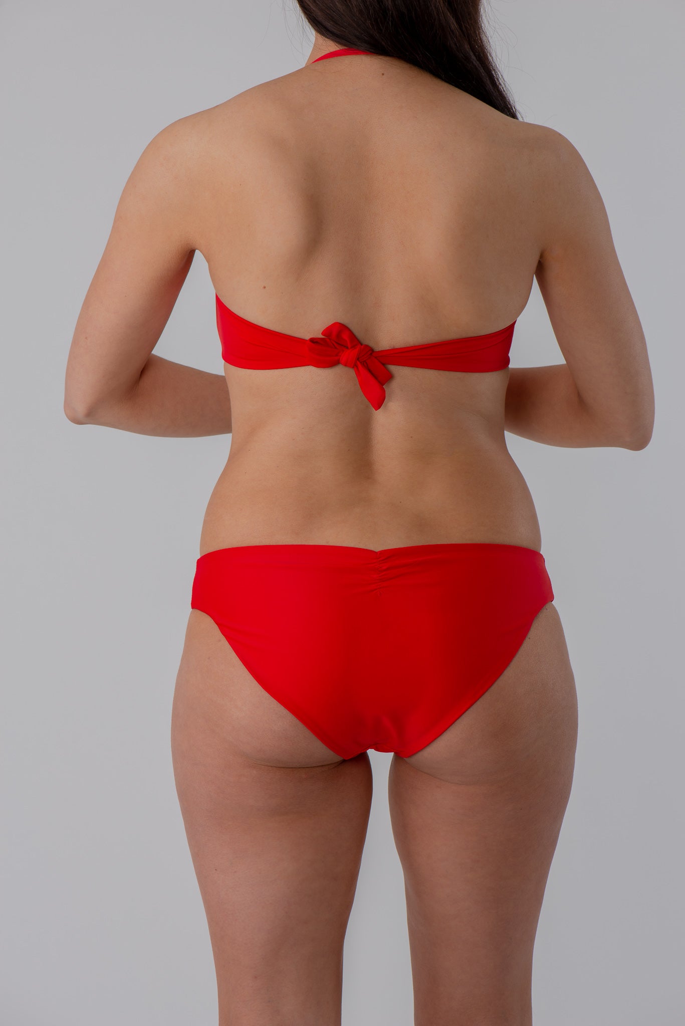 Amna Bandeau Bikini Top Red